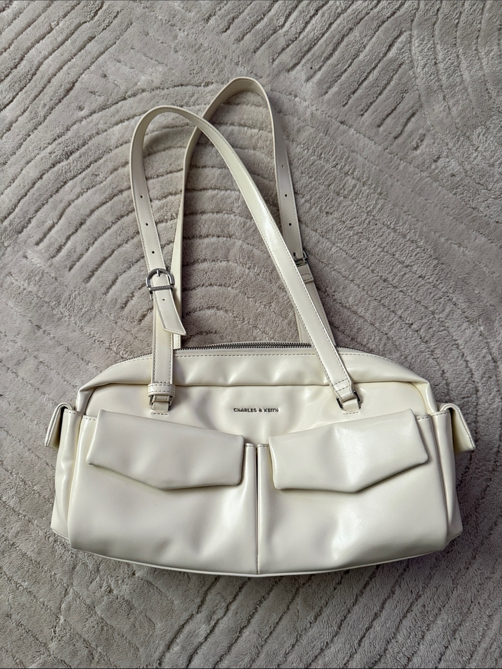 Charles & Keith Double Pocket Shoulder Bag